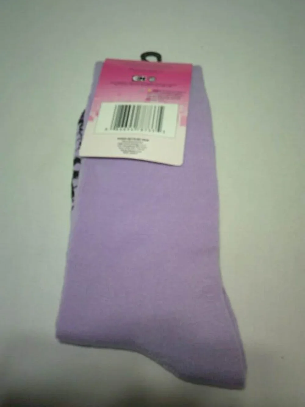 NEW POWERPUFF GIRLS NOVELTY PURPLE CREW SOCKS SIZE 10-13 👸👩